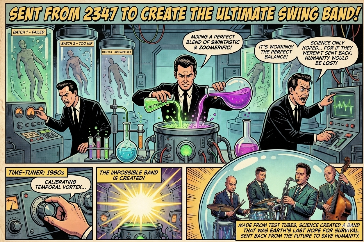 Sent from 2347 to create the ultimate swing band